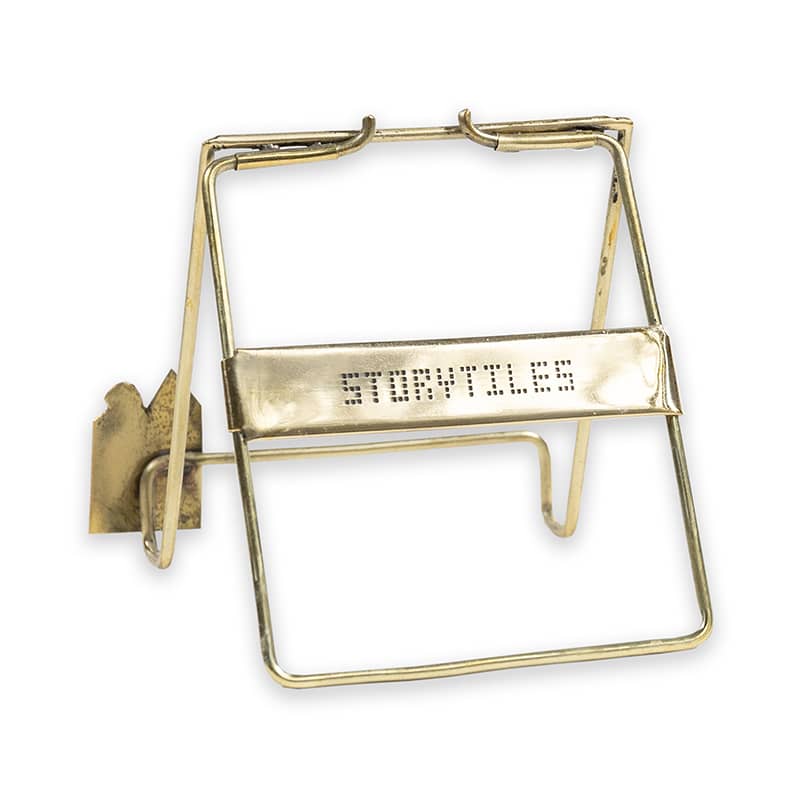 Standaard voor tegeltje, gouden kleur, merknaam "StoryTiles"