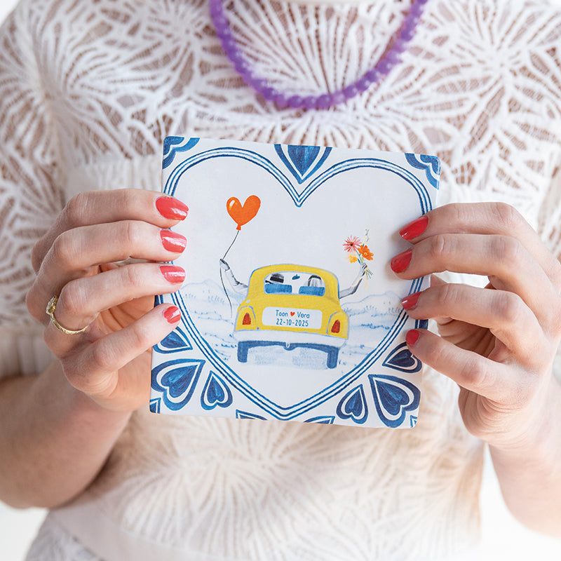 Trouwcadeau gepersonaliseerd just married