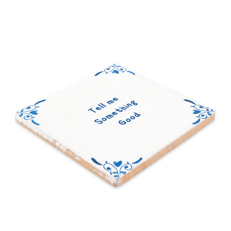 A note to you, in Delft Blue delfts blauw tegeltje Storytiles