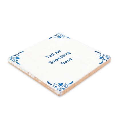 A note to you, in Delft Blue delfts blauw tegeltje Storytiles