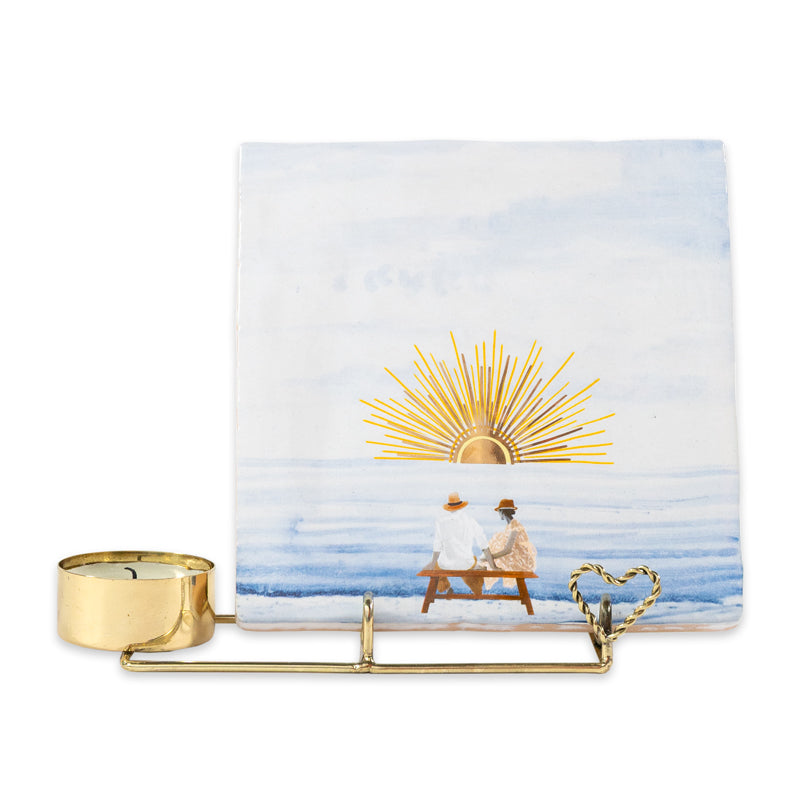 Doing Goods x Storytiles Gouden tegelhouder met hartje