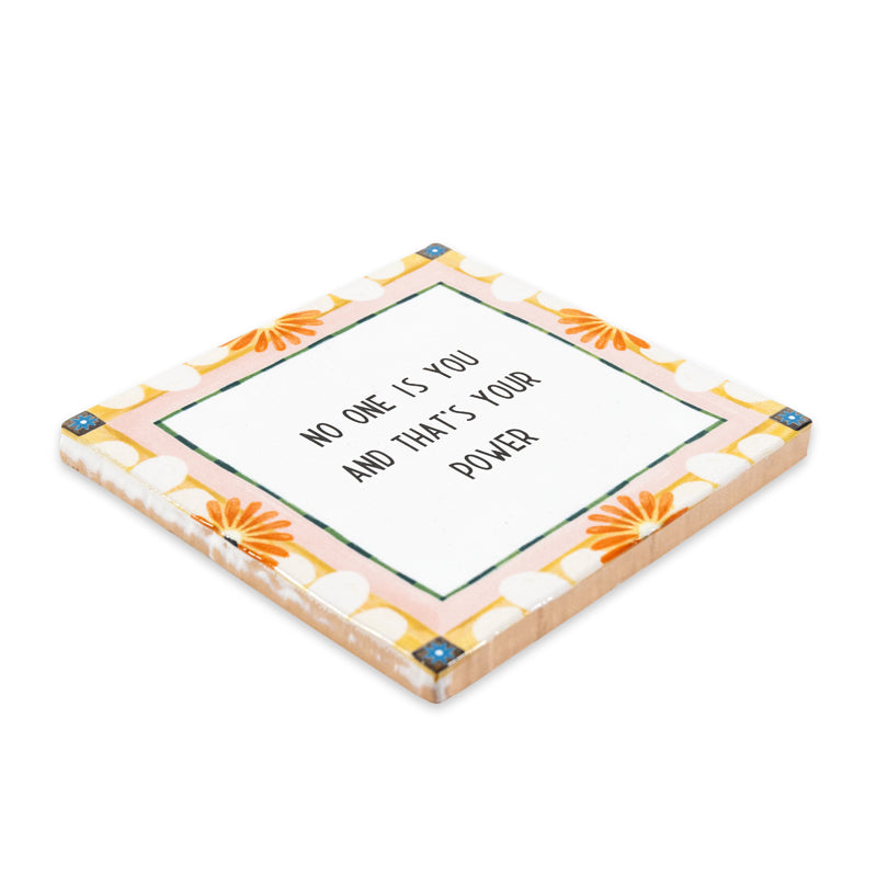 Flowers in pink met eigen tekst Storytiles