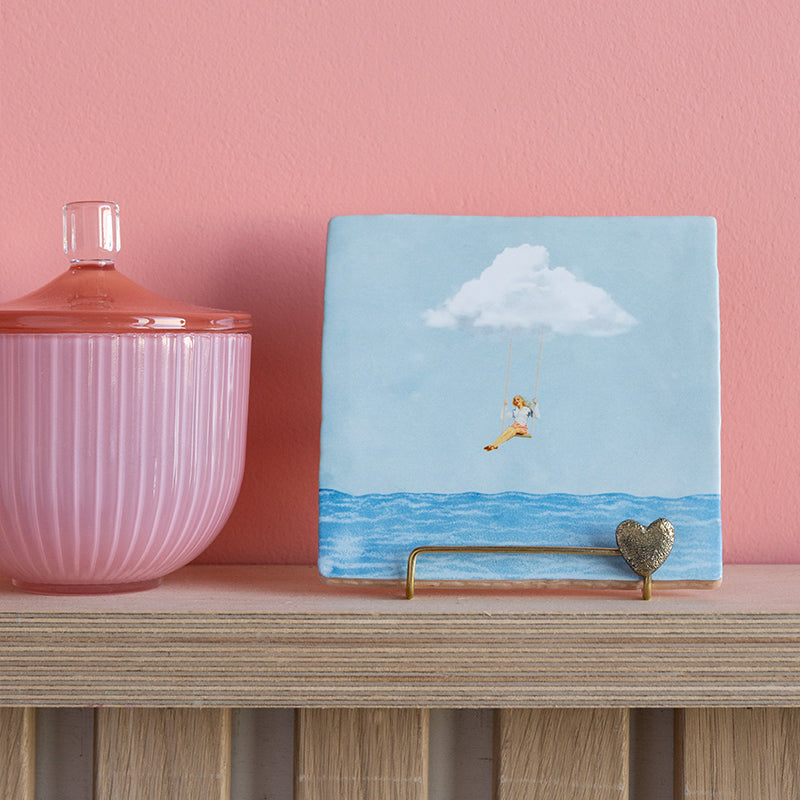 Tegeltje mindfulness en headspace in houder