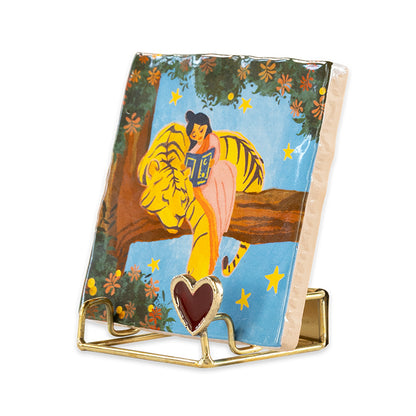 Magical nighttime story op kersthouder