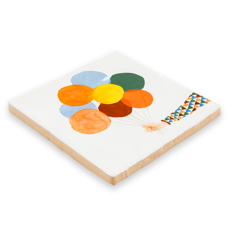 Tegeltje schuin a joyful day