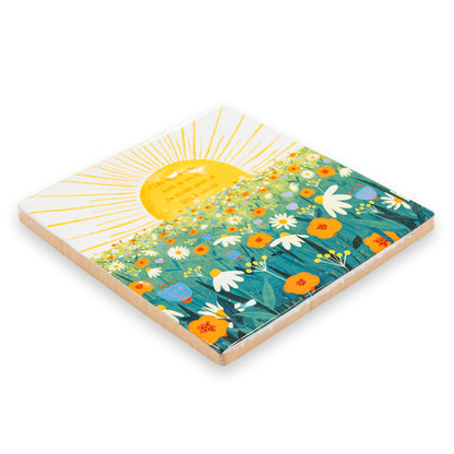 Zonneschijn tegeltje schuin