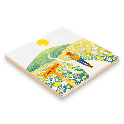Tegeltje Follow the sun van StoryTiles