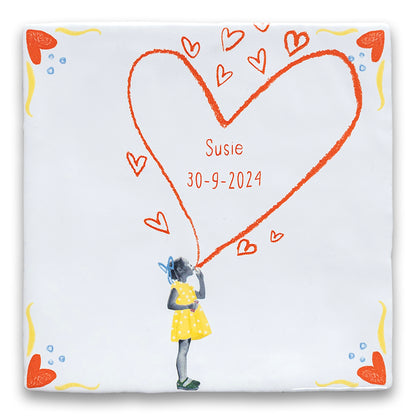 StoryTiles Spread the love tegels als geboortetegel